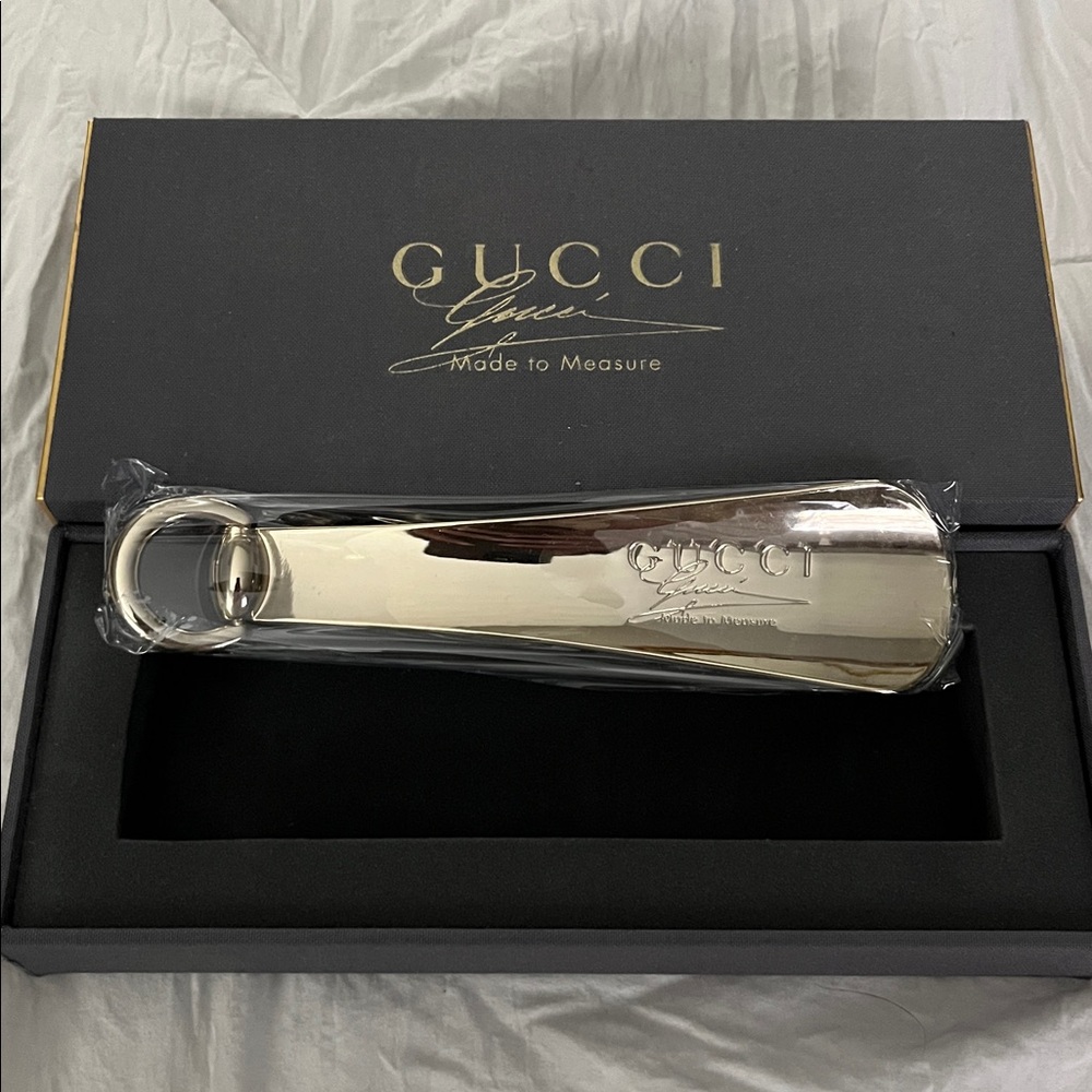 GUCCI SHOE HORN NEW OLD STOCK VINTAGE MADE TO MEASURE CUSTOM COLLECTABLE